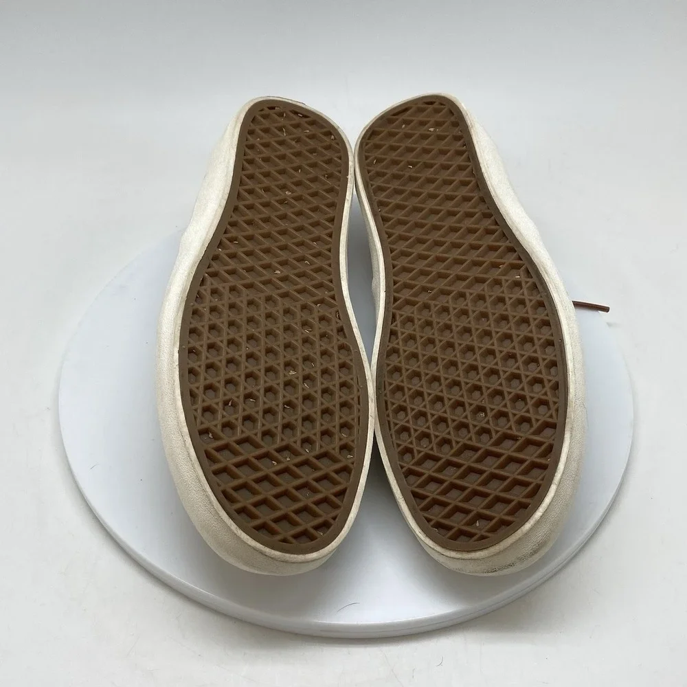 Vans Authentic Mens‎ 8.5 Tan Athletic Skateboard Aldrich Canvas TB9C Sneakers